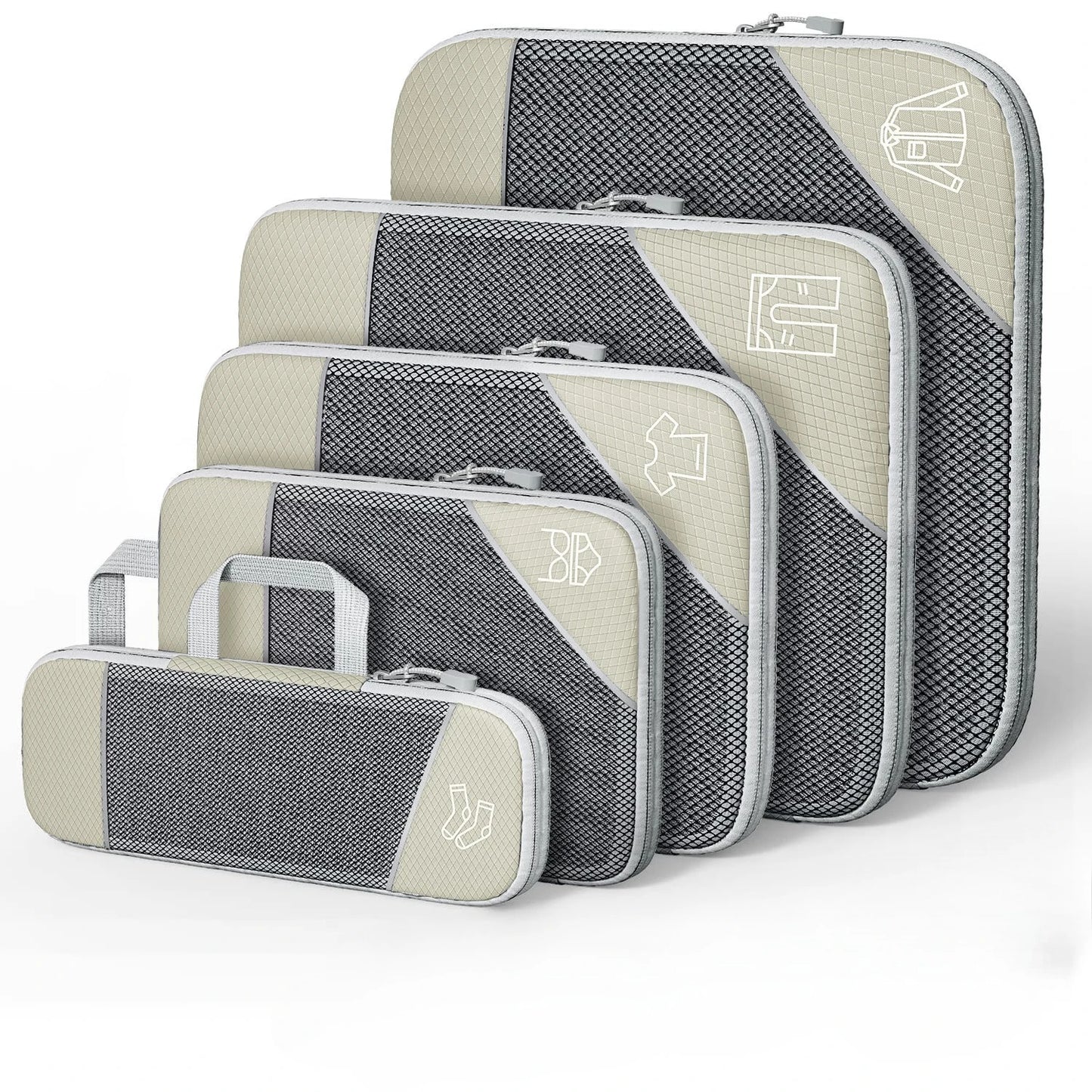 5 Pcs Premium Travel Packing Cubes