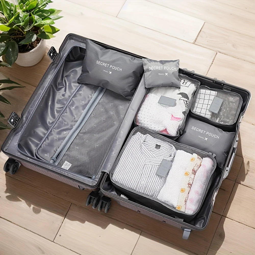 6 Pcs Premium Travel Clothes Packing Cubes