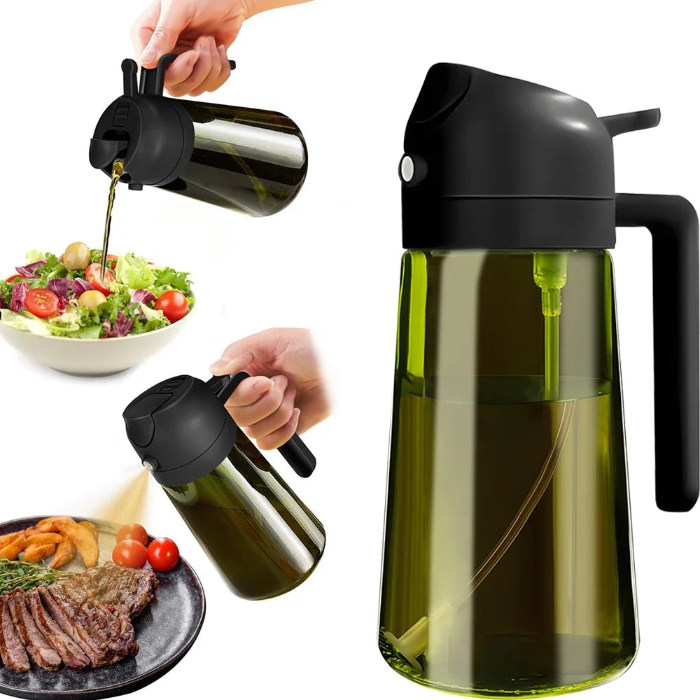 ALIFEX 470ml Luxury Light-Blocking Glass Oil Sprayer"